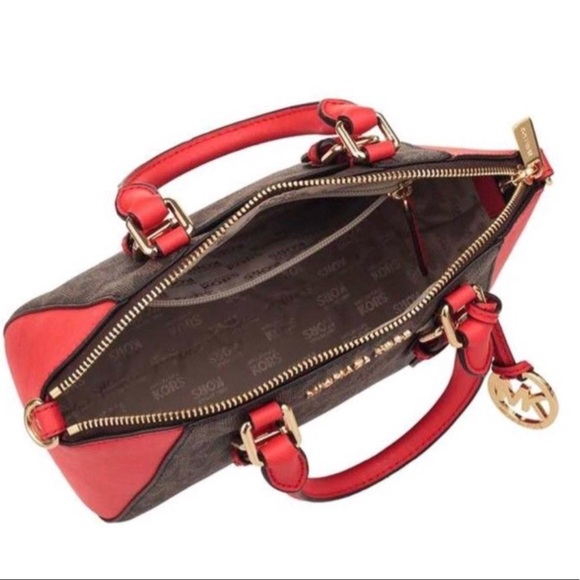 Michael Kors Ciara Brown/Drk Sangria Md Messenger - Picture 4 of 4